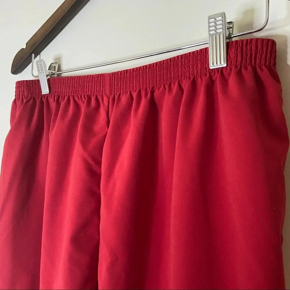 Vintage TEDDI Joggers Streetwear Gorpcore Pants Pull On Red Athletic 80’s XL